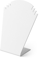 Подставка для 3 колье/6 прорезей на плечиках/ПЭТ карман для бирки