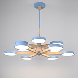 Люстра на штанге TURNA DBL L12 Blue