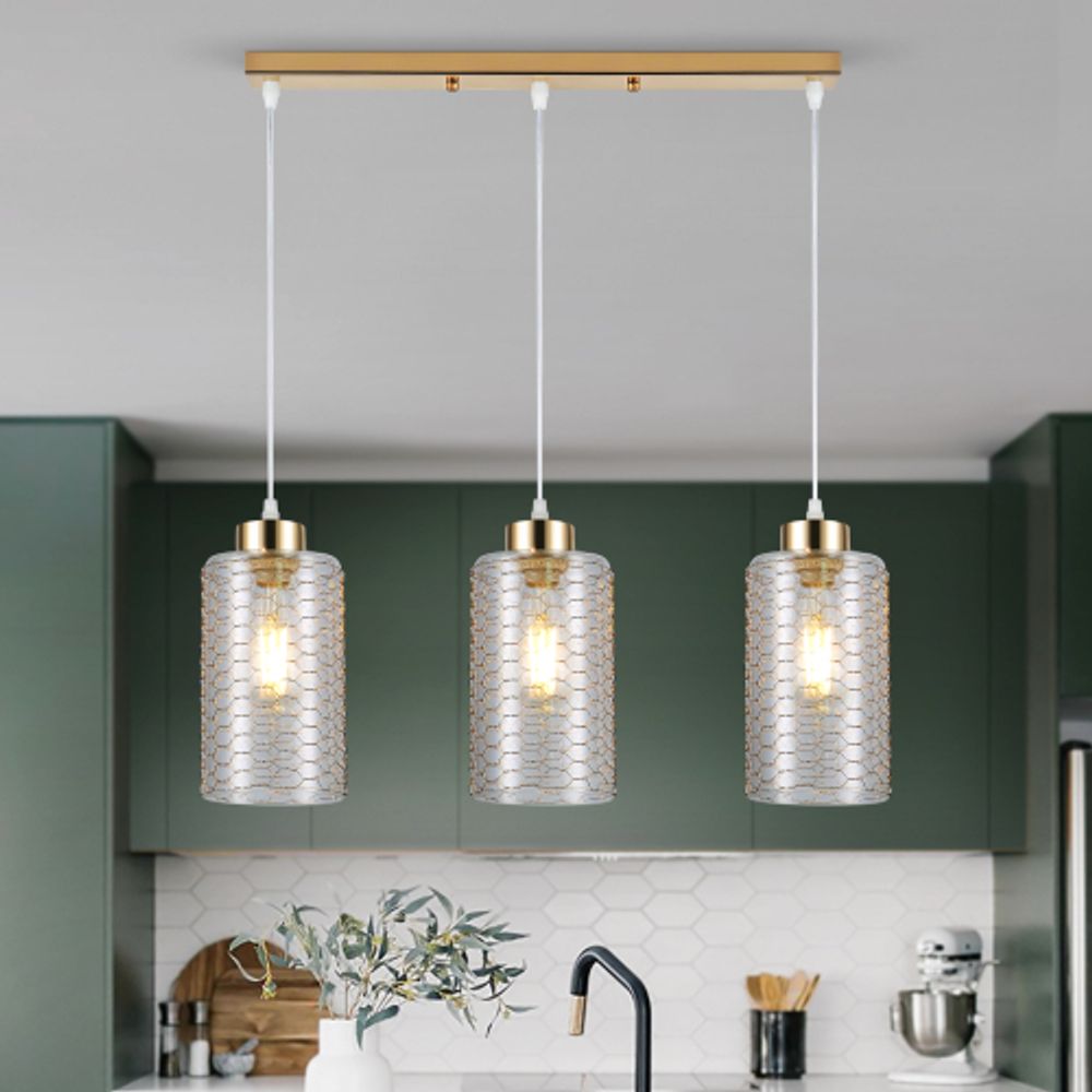 Светильник подвесной (подвес) Rivoli Malice 9124-203 3 х Е27 40 Вт модерн потолочный | Rivoli