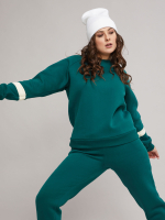 Толстовка Кофн-042Х/изумрудный