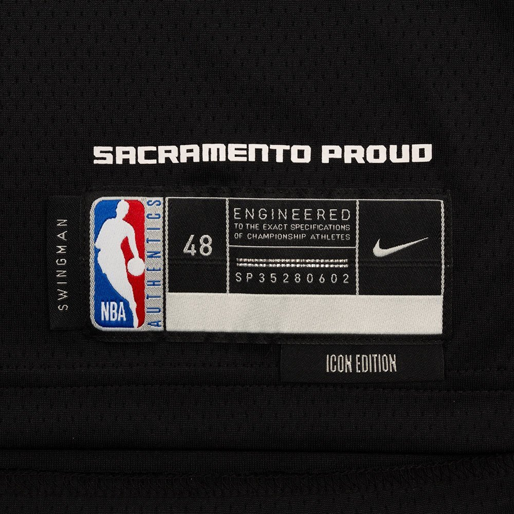 Баскетбольная футболка Nike Dri-FIT NBA Swingman Sacramento Kings Icon Edition 2022/23 De'Aaron Fox T-shirt Black