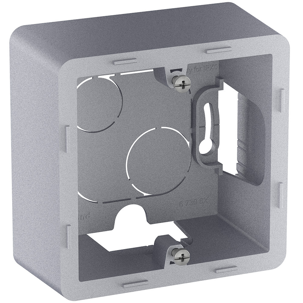 Коробка для накладного монтажа 1 пост алюминий Inspiria Legrand