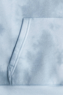 H&M Толстовка с капюшоном и принтом, светло-голубой