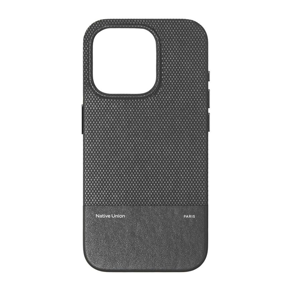 Кожаный чехол MagSafe Native Union (Re)Classic Case для iPhone 16 Pro Гибридный чехол из экокожи с зернисто-текстурированным контрастом и вырезом для Контроллера камеры