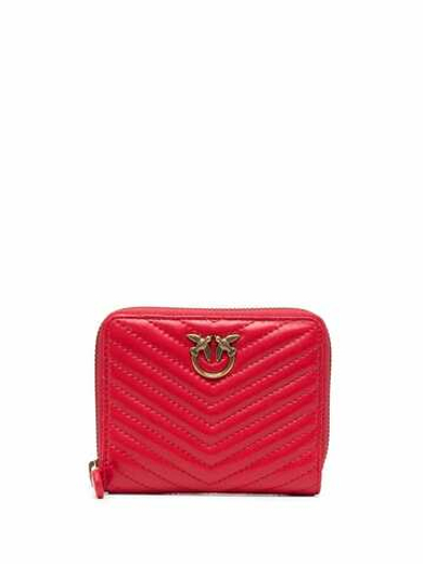 TAYLOR QUILTED WALLET - red