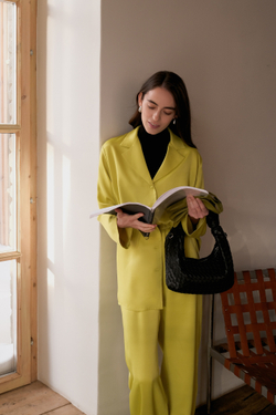 Рубашка с длинным рукавом лайм