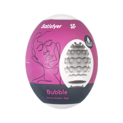 Яйцо мастурбатор Satisfyer Egg Single, рельеф Bubble