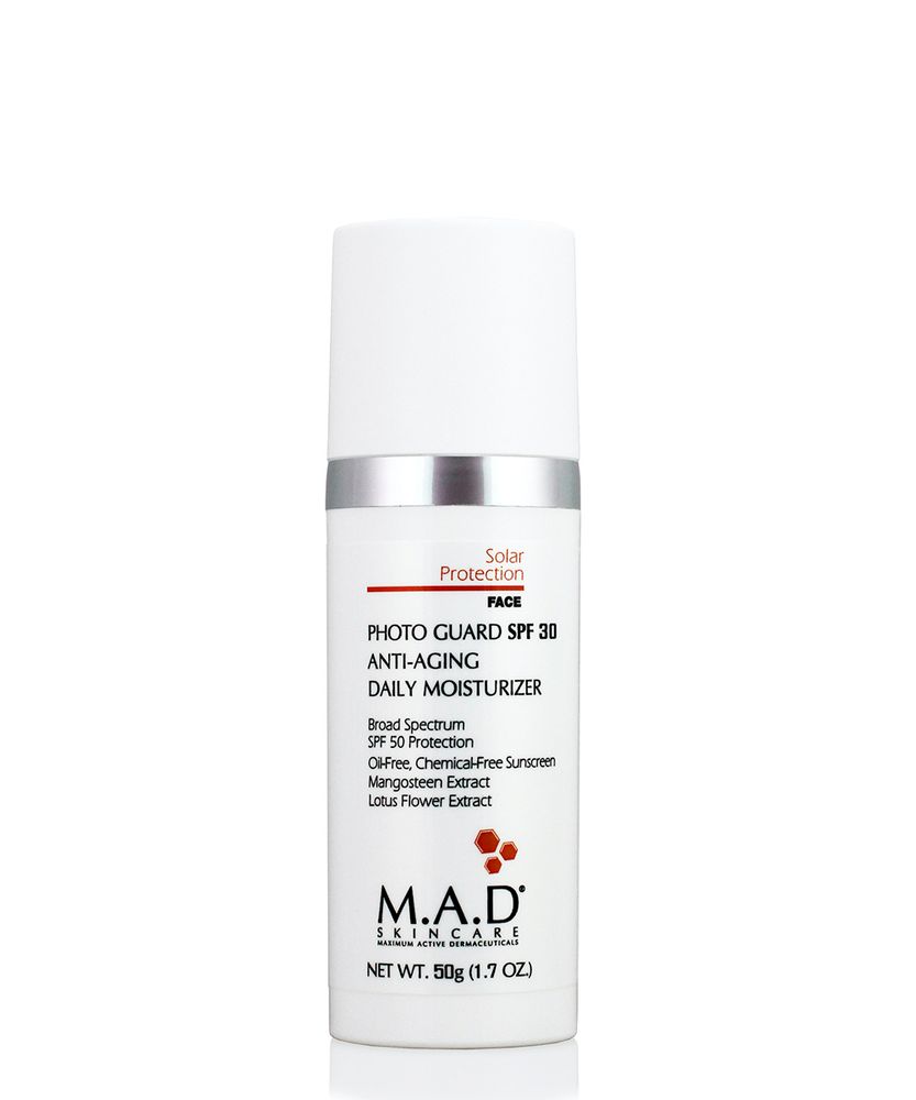 Photo Guard SPF 30 Anti Aging Daily Moisturizer -Омолаживающий и увлажняющий крем-защита под макияж с защитой SPF 30, 50 гр.