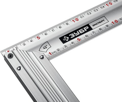 ЗУБР 500 мм, жесткий столярный угольник, Профессионал (34392-50)