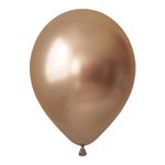 Золото, Зеркальные шары / Luster Gold, латексный шар 50шт.