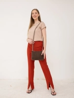 сумка через плечо маленькая кросс-боди льняная