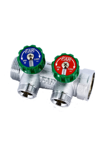 Распределительный коллектор для воды FAR FK.3822.134 EUROKONUS – 2 выхода