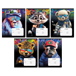 Тетрадь школьная А5 12л линия "Номер 1" (BG)