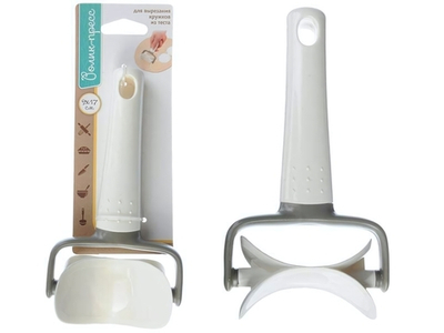 Ролик для вырезания кружков из теста 9*17см