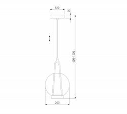 Подвесной светильник Eurosvet Frasco 50267/1 LED синий