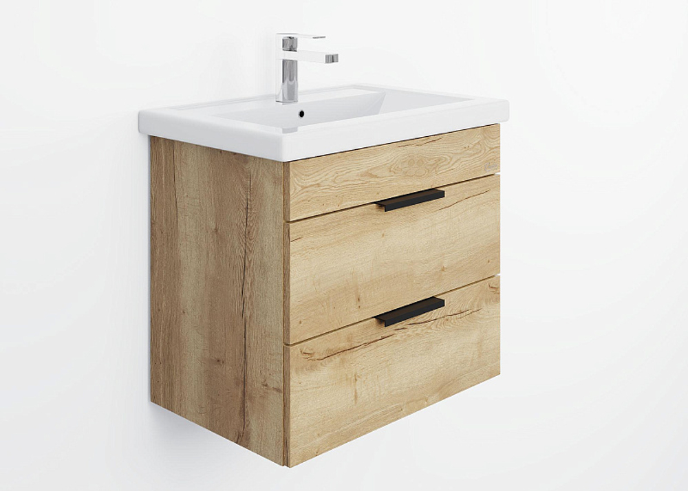 Тумба подвесная Onika Легран 60.13 (2 ящика) Дуб галифакс (106117)