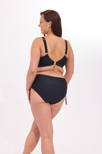 Пляжный бюстгальтер со шнуровкой (Размер: 80F) (Цвет: темно-синий)