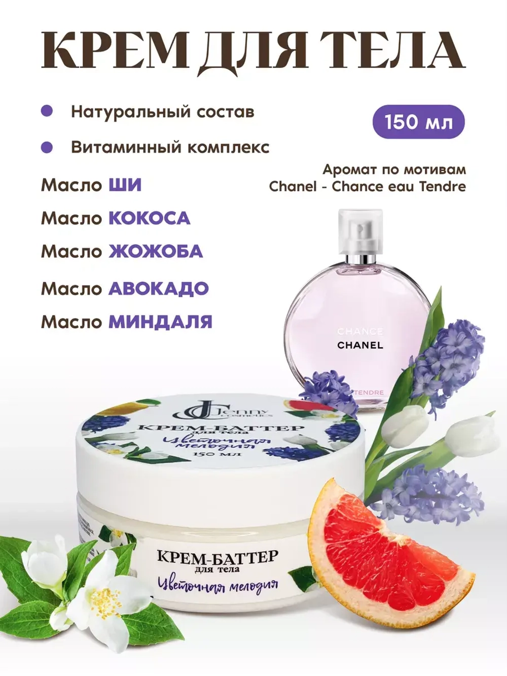 Крем для тела и рук увлажняющий