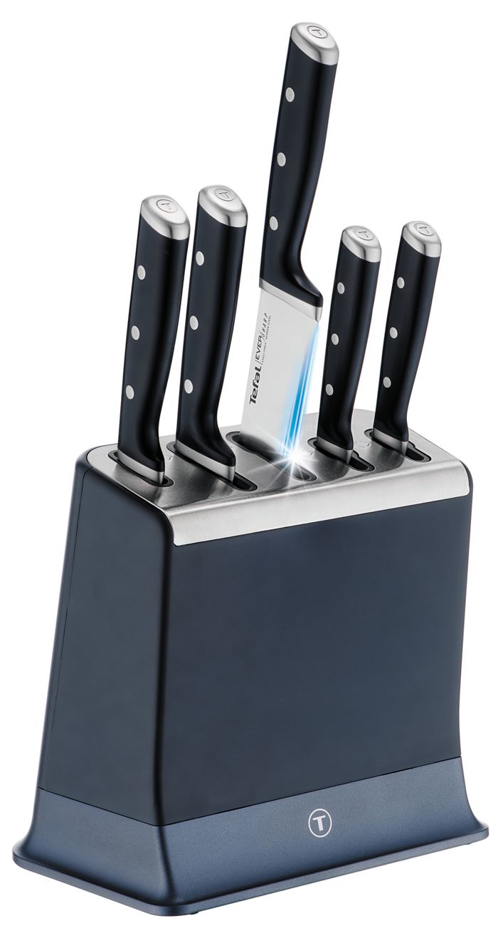 Набор ножей и блок Tefal Ever Sharp PRO со встроенной точилкой 5 предметов K297S644