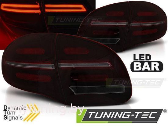 Задние фонари LED BAR RED SMOKE SEQ для Porsche Cayenne 958