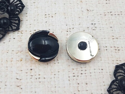 Пуговицы костюмные, d 2 см, чёрный