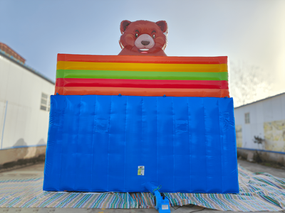 Коммерческий надувной батут «В погоне за мишкой», 12х6х6