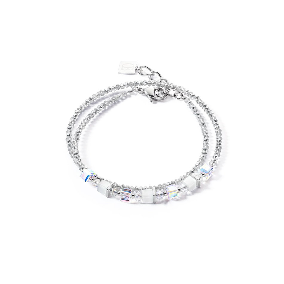 Браслет Coeur de Lion Joyful Colours Grey White 4564/30-1400
