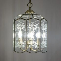 Citilux Витра-2 CL442230 Люстра подвесная витражная Бронза