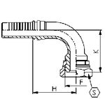 Фитинг DN 10 DKM (Г) 22x1.5 (90)