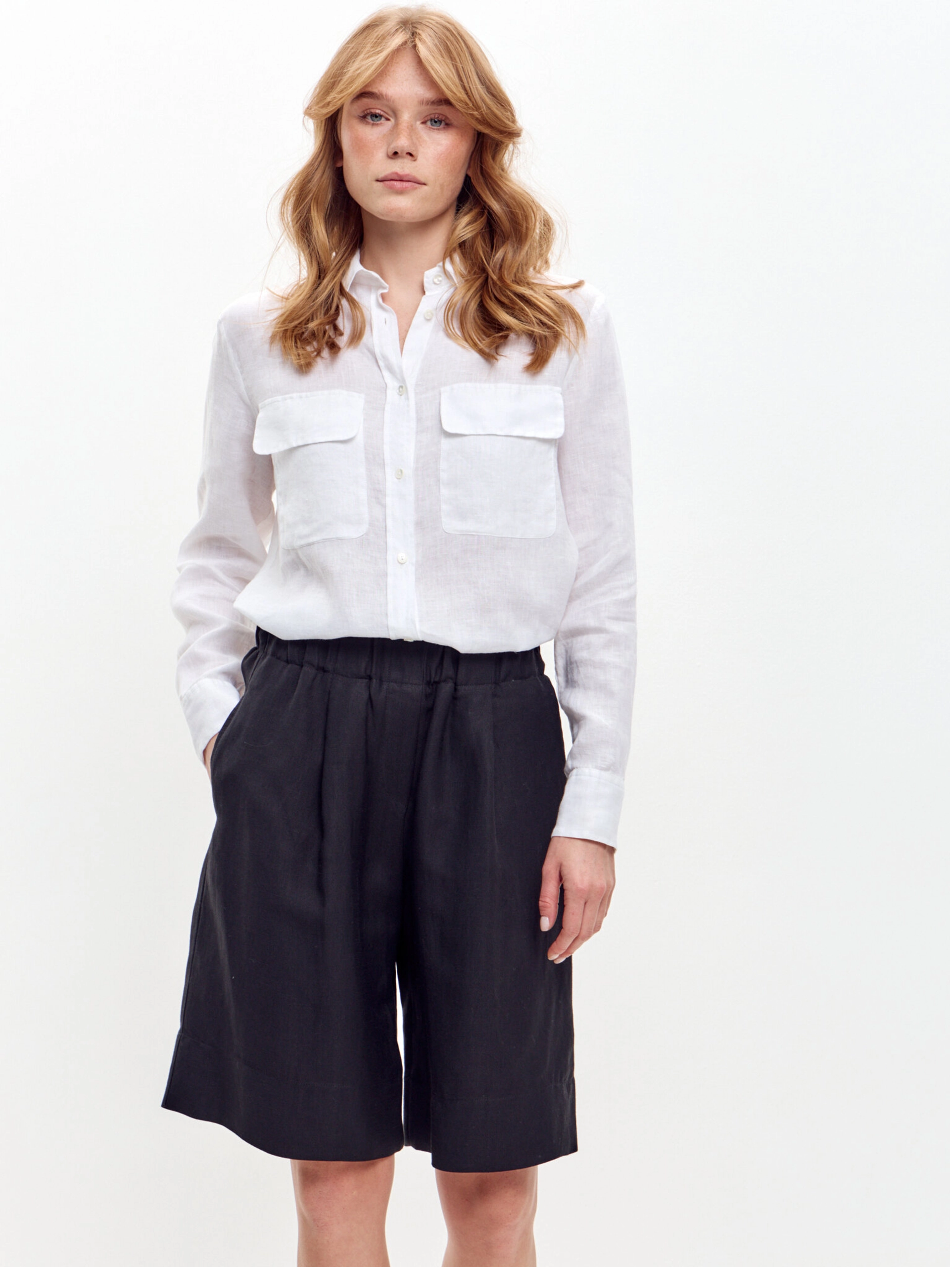 Льняные шорты