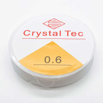 Эластичная нить (резинка для браслетов), толщина 0,6 мм, цена за катушку 5 метров