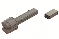 Питающий элемент + заглушка, тип 2, Cu, 6P, 40A