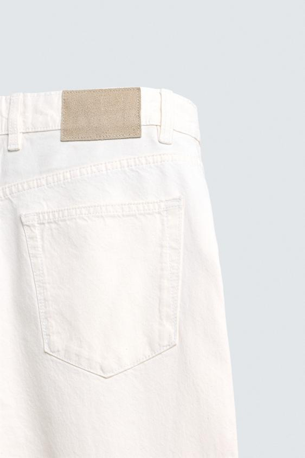 ZARA ДЖИНСЫ RELAXED FIT, БЕЛЫЙ