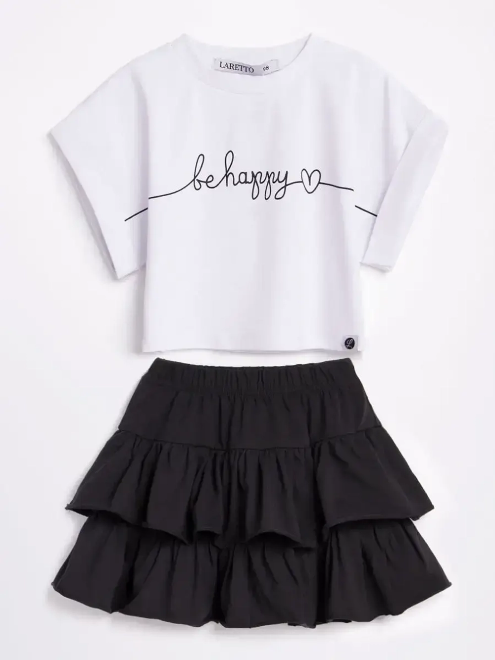 Костюм в садик для девочки юбка и футболка