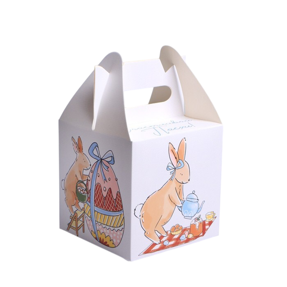 Коробка сборная «Счастливой Пасхи», 14 х 14 х 14 см