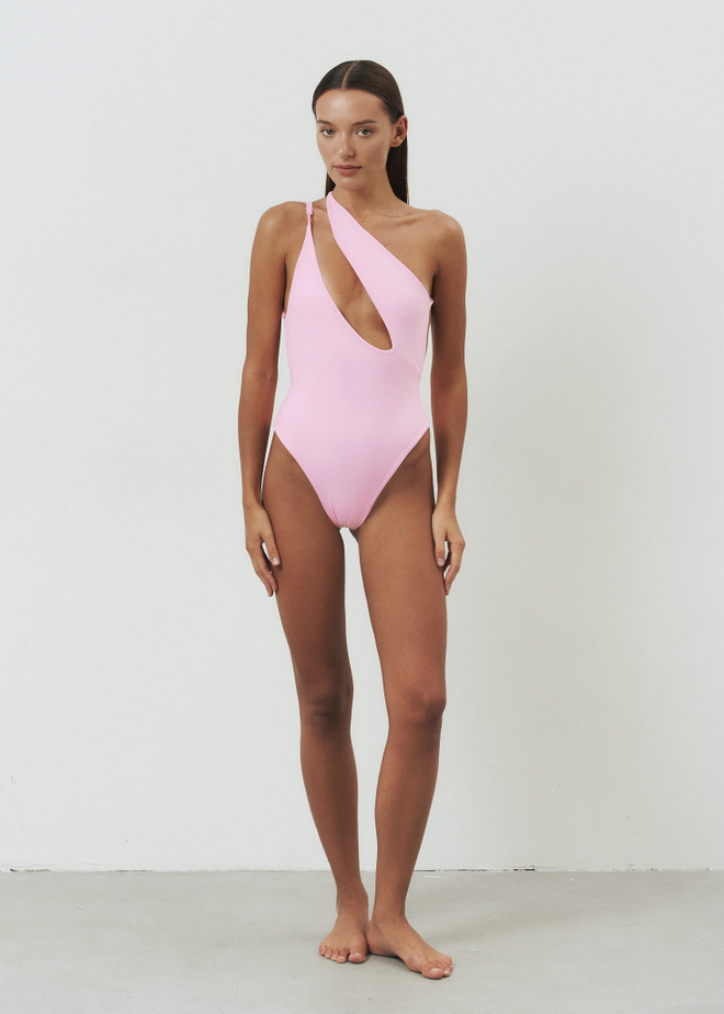 Слитный купальник Paula — Candy pink
