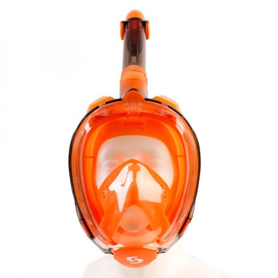 Маска полнолицевая Scorpena Swim средняя оранжевая