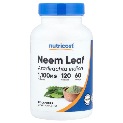 Nutricost, лист нима, 120 капсул