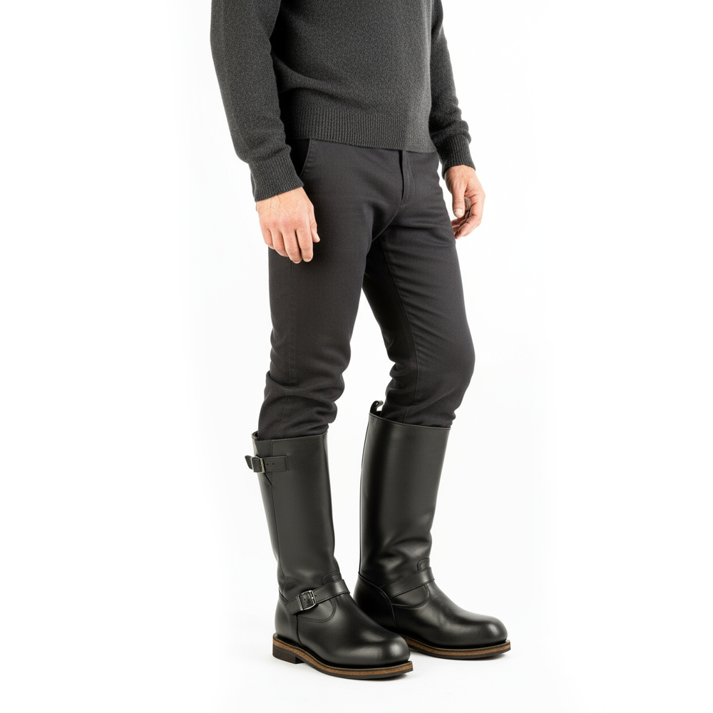 Унты-сапоги (байкеры) мужские из кожи теленка