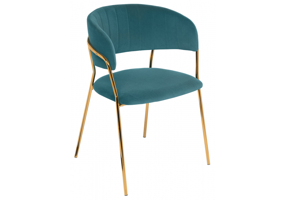 Стул на металлокаркасе Woodville на металлокаркасе Kamelia green, gold