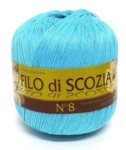 Пряжа Filo Di Scozia №8 50г, 340м, 100%мерсеризованный хлопок (цена за 1 шт)