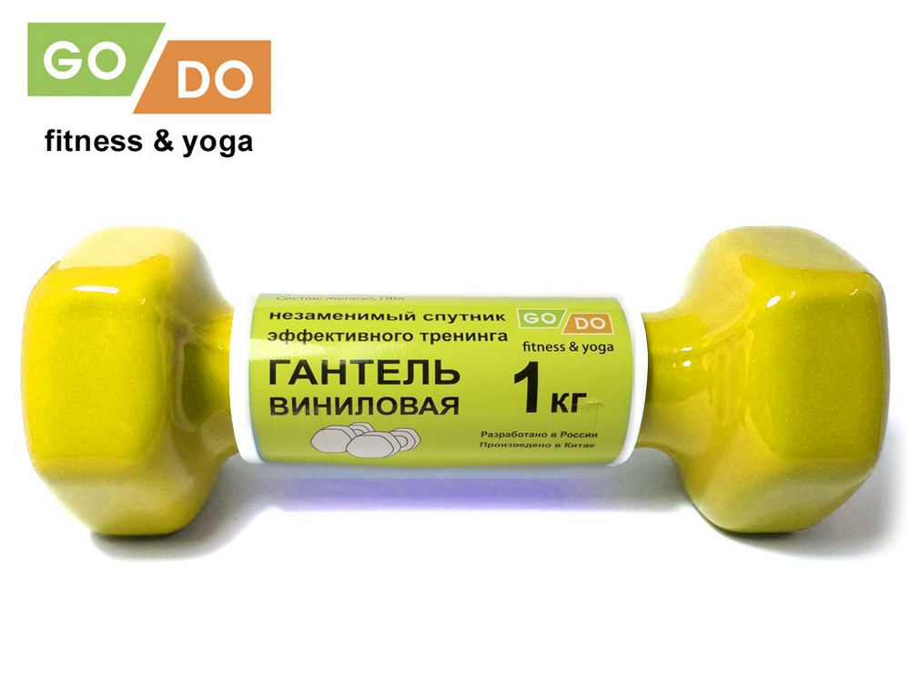 Гантель в виниловой оболочке GO DO