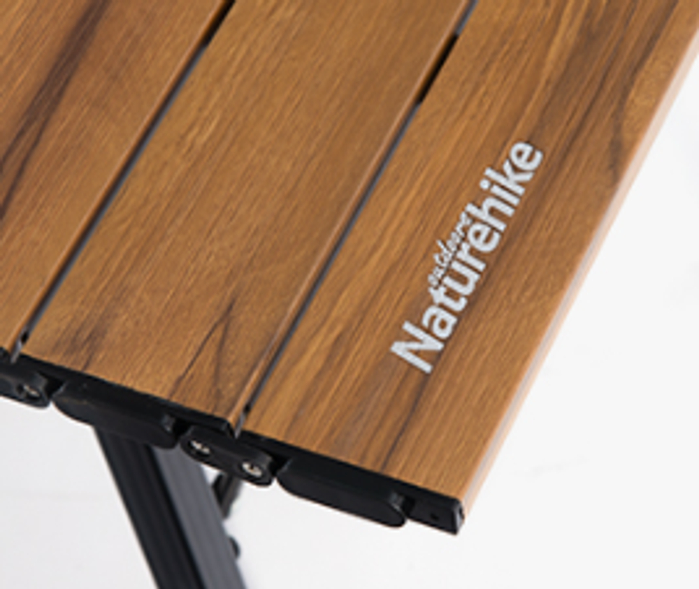 Стол туристический Naturehike складной, 121.5х68х65 см,с телескопическими ножками, светло-коричневый