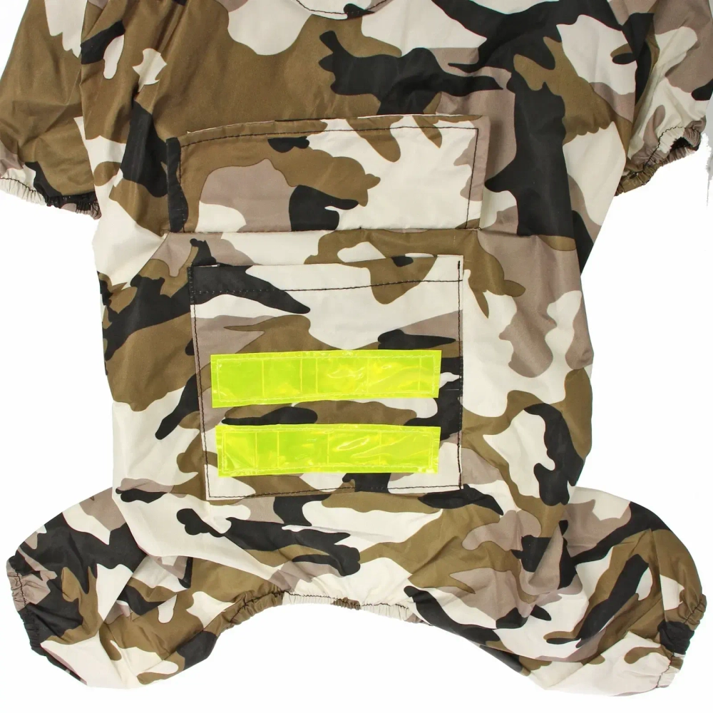 Дождевик для крупных пород собак «KOMFORT», принт хаки, р XL