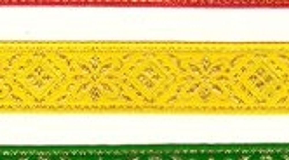 Тесьма жаккард с метанитом, ш. 2,3 см