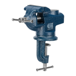 Тиски слесарные, настольные, поворотные, ширина рабочих губок 65 мм, наковальня Сибртех