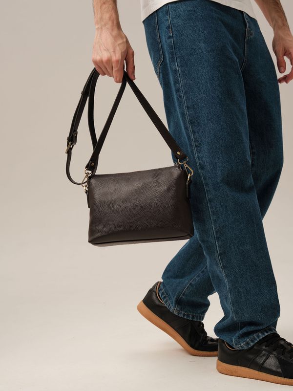 Мужская сумка кроссбоди DBR 7131 коричневый шоколад