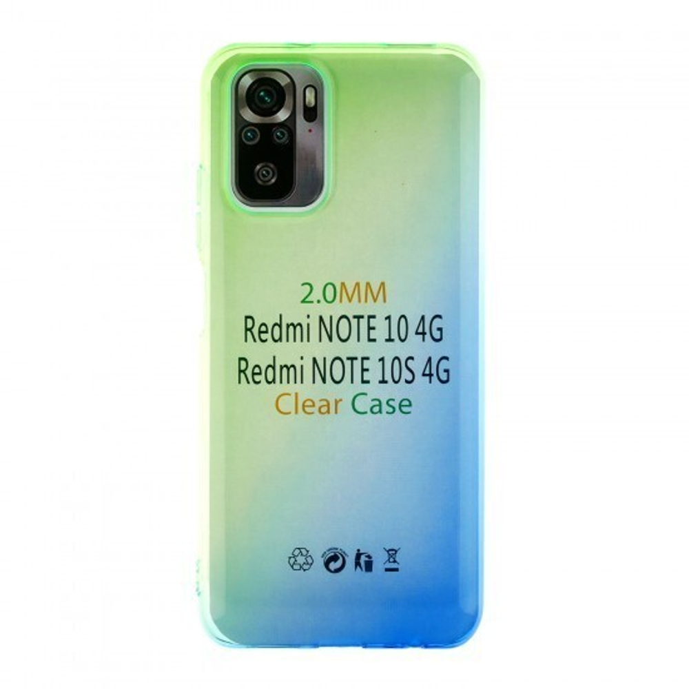 Чехол для Xiaomi Redmi Note 10/10S Градиент, ТПУ, 012962