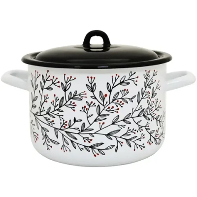 Кастрюля эмалированная 4,3л «Таинственный сад» 16141/6Чр