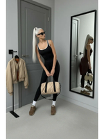 Комбинезон спортивный утягивающий черный